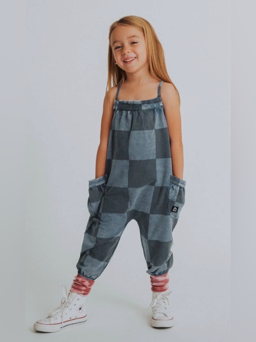 Rags Checked Fleece Jumpsuit 7/8